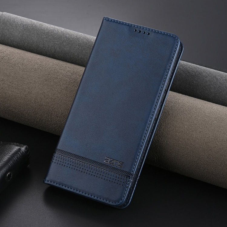 For Xiaomi 14 Ultra AZNS Magnetic Calf Texture Flip Leather Phone Case(Dark Blue) - 14 Ultra Cases by AZNS | Online Shopping UK | buy2fix