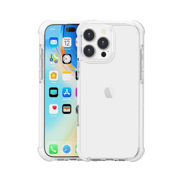 For iPhone 16 Pro Max Four-corner Shockproof TPU + Acrylic Phone Case(Transparent) - iPhone 16 Pro Max Cases by buy2fix | Online Shopping UK | buy2fix