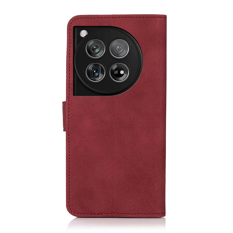 For OnePlus 12 KHAZNEH Matte Texture Leather Phone Case(Red) - OnePlus Cases by buy2fix | Online Shopping UK | buy2fix