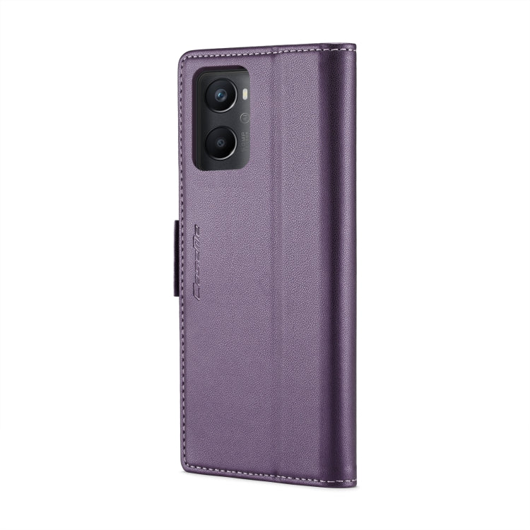 For Realme 9i 4G CaseMe 023 Butterfly Buckle Litchi Texture RFID Anti-theft Leather Phone Case(Pearly Purple) - Realme Cases by CaseMe | Online Shopping UK | buy2fix