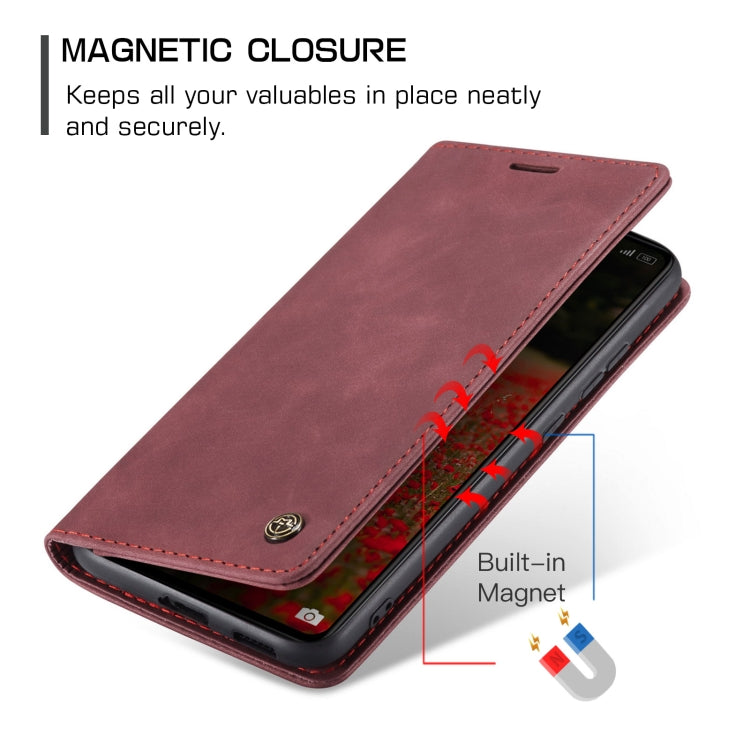 For Xiaomi Redmi Note 13 Pro 5G CaseMe 013 Multifunctional Horizontal Flip Leather Phone Case(Wine Red) - Xiaomi Cases by CaseMe | Online Shopping UK | buy2fix