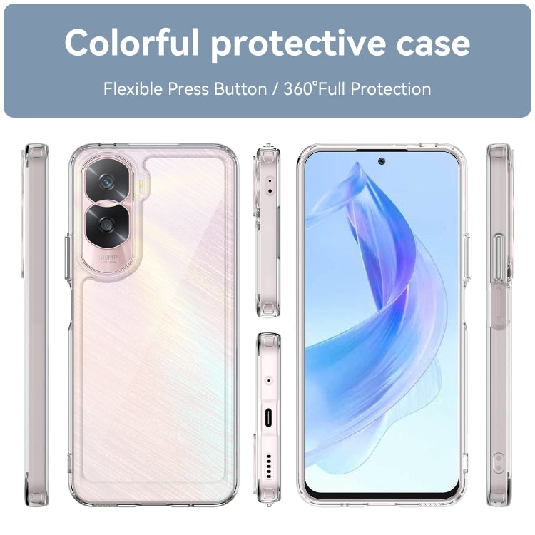 For Honor X50i Colorful Series Acrylic Hybrid TPU Phone Case(Transparent) - Honor Cases by buy2fix | Online Shopping UK | buy2fix