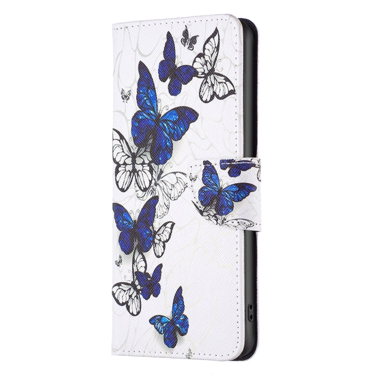 For iPhone 16 Plus Colored Drawing Pattern Flip Leather Phone Case(Butterflies) - iPhone 16 Plus Cases by buy2fix | Online Shopping UK | buy2fix