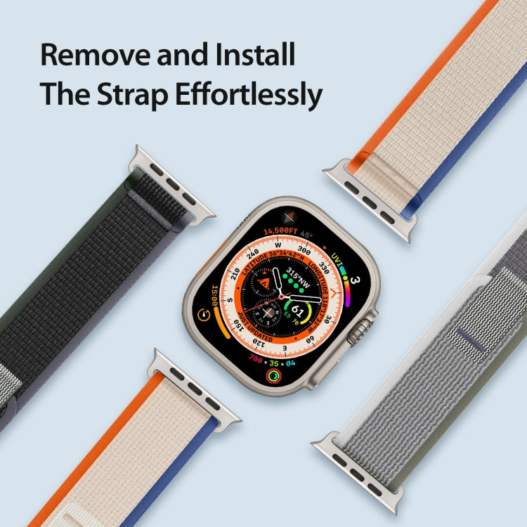 For Apple Watch 6 40mm DUX DUCIS YJ Series Nylon Watch Band(Orange Beige) - Watch Bands by DUX DUCIS | Online Shopping UK | buy2fix