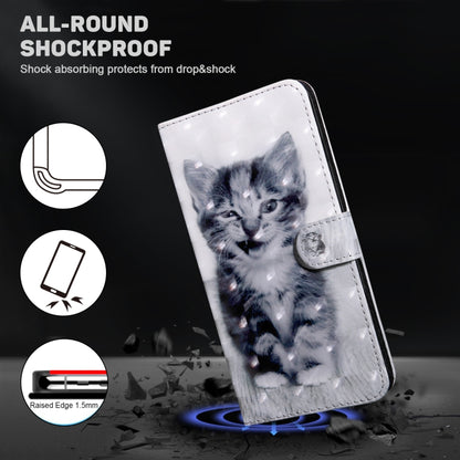 For Google Pixel 9 Pro XL 3D Painted Pattern Leather Phone Case(Smile Cat) - Google Cases by buy2fix | Online Shopping UK | buy2fix