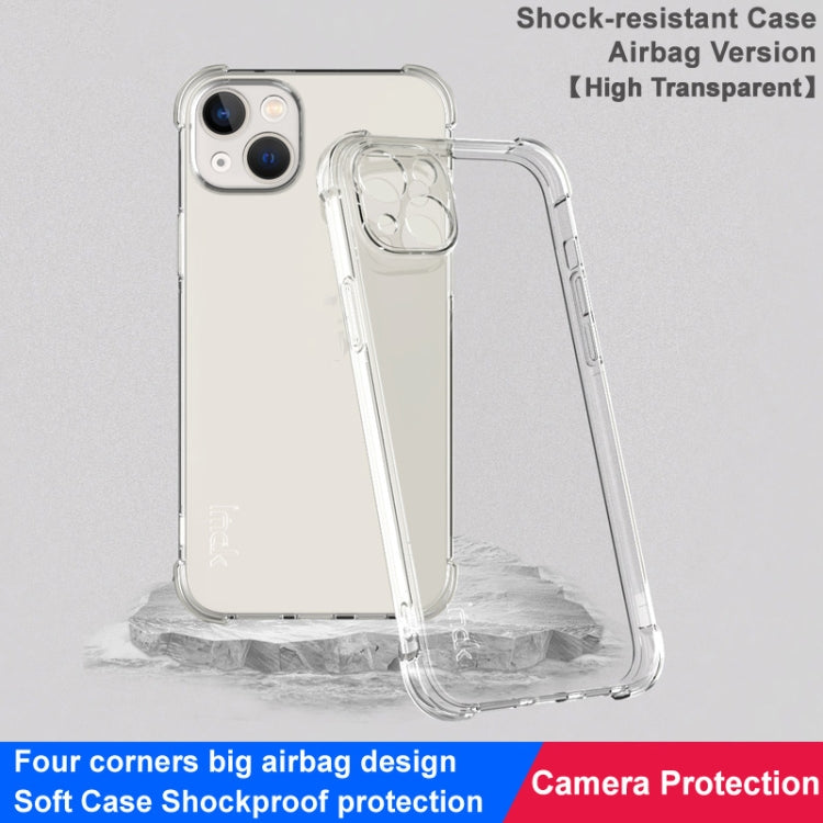 For iPhone 15 imak Shockproof Airbag TPU Phone Case(Transparent) - iPhone 15 Cases by imak | Online Shopping UK | buy2fix