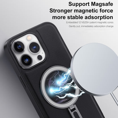 For iPhone 13 Pro MagSafe Magnetic Holder Phone Case(Sierra Blue) - iPhone 13 Pro Cases by buy2fix | Online Shopping UK | buy2fix