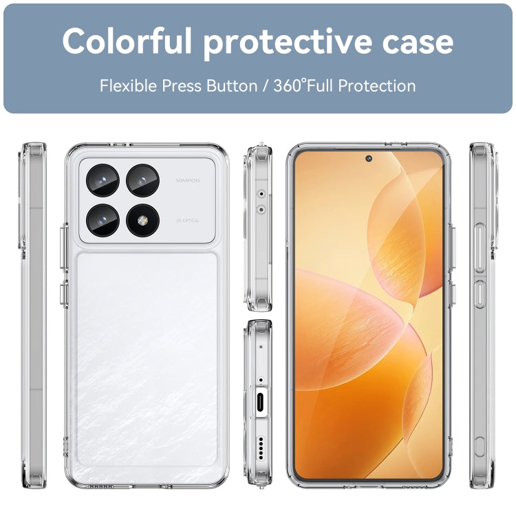 For Xiaomi Redmi K70 Candy Series TPU Phone Case(Transparent) - K70 Cases by buy2fix | Online Shopping UK | buy2fix