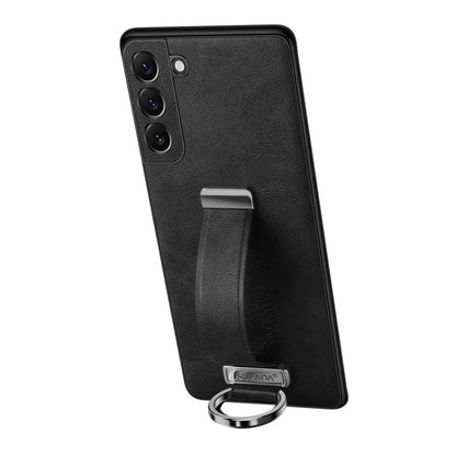 For Samsung Galaxy S24 5G SULADA PC + Leather Texture Skin Feel Shockproof Phone Case(Black) - Galaxy S24 5G Cases by SULADA | Online Shopping UK | buy2fix