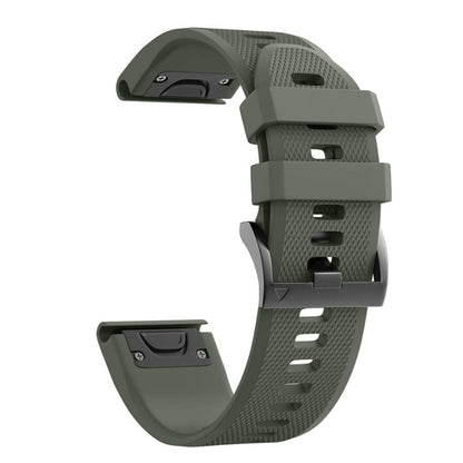 For Garmin Epix Pro 42mm Silicone Replacement Watch Band(Army Green) - Watch Bands by buy2fix | Online Shopping UK | buy2fix