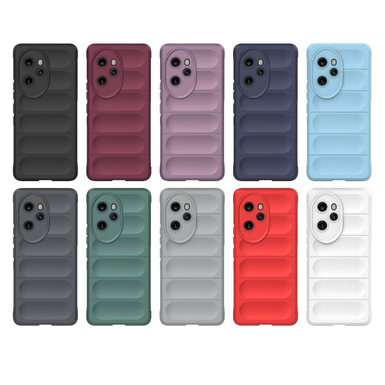 For Honor 100 Pro 5G Magic Shield TPU + Flannel Phone Case(Light Blue) - Honor Cases by buy2fix | Online Shopping UK | buy2fix