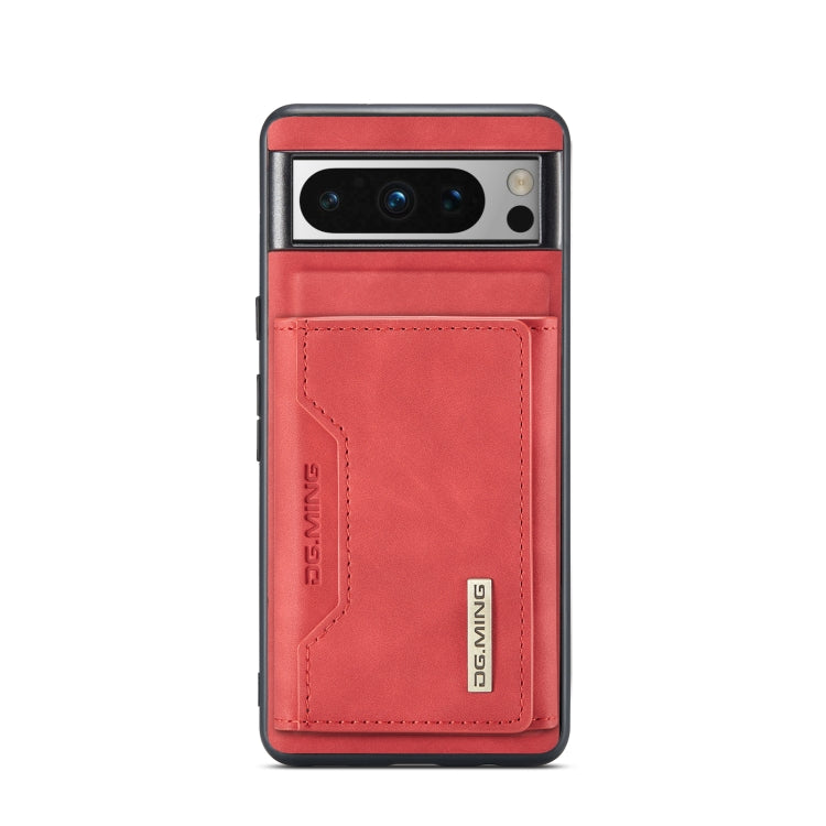 For Google Pixel 8 Pro DG.MING M2 Series 3-Fold Multi Card Bag + Magnetic Phone Case(Red) - Google Cases by DG.MING | Online Shopping UK | buy2fix