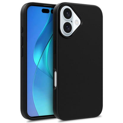 For iPhone 16 Starry Series Shockproof Straw Material + TPU Protective Case(Black) - iPhone 16 Cases by buy2fix | Online Shopping UK | buy2fix