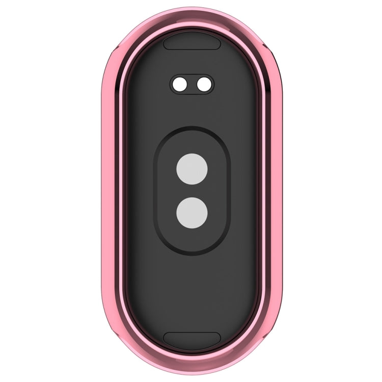 For Xiaomi Mi Band 8 Full Coverage TPU Electroplating Watch Protective Case(Pink) - Watch Cases by buy2fix | Online Shopping UK | buy2fix