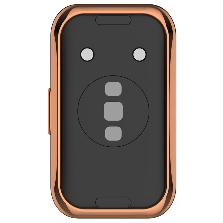 For Huawei Band 8 Full Coverage TPU Electroplating Watch Protective Case(Rose Gold) - Watch Cases by buy2fix | Online Shopping UK | buy2fix