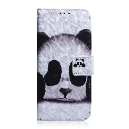 For Xiaomi Redmi Note 13 4G Global Coloured Drawing Flip Leather Phone Case(Panda) - Note 13 Cases by buy2fix | Online Shopping UK | buy2fix