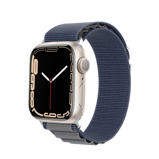 For Apple Watch Series 8 41mm DUX DUCIS GS Series Nylon Loop Watch Band(Blue) - Watch Bands by DUX DUCIS | Online Shopping UK | buy2fix