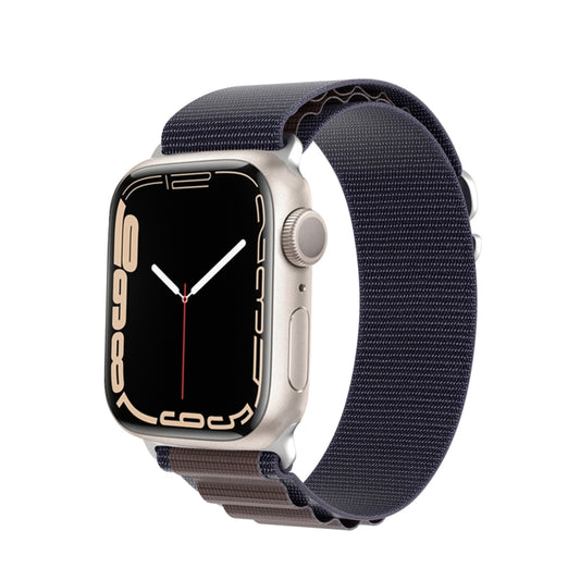 For Apple Watch SE 44mm DUX DUCIS GS Series Nylon Loop Watch Band(Indigo Blue) - Watch Bands by DUX DUCIS | Online Shopping UK | buy2fix