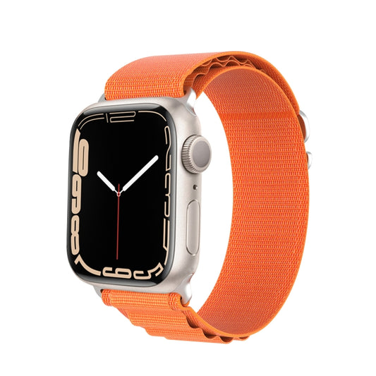 For Apple Watch Series 4 44mm DUX DUCIS GS Series Nylon Loop Watch Band(Orange) - Watch Bands by DUX DUCIS | Online Shopping UK | buy2fix