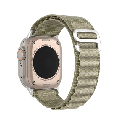 For Apple Watch Series 2 38mm DUX DUCIS GS Series Nylon Loop Watch Band(Olive) - Watch Bands by DUX DUCIS | Online Shopping UK | buy2fix