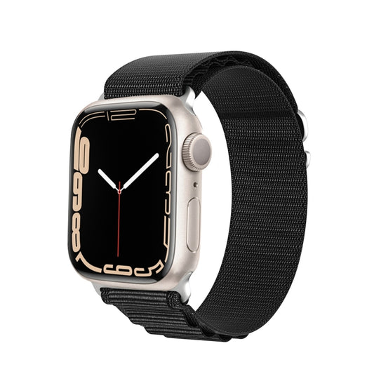 For Apple Watch 42mm DUX DUCIS GS Series Nylon Loop Watch Band(Black) - Watch Bands by DUX DUCIS | Online Shopping UK | buy2fix