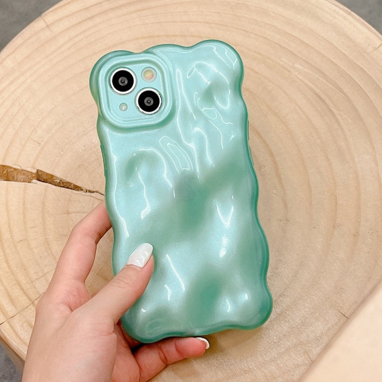 For iPhone 16 Pro Wave Bubbles TPU Phone Case(Pearlescent Green) - iPhone 16 Pro Cases by buy2fix | Online Shopping UK | buy2fix