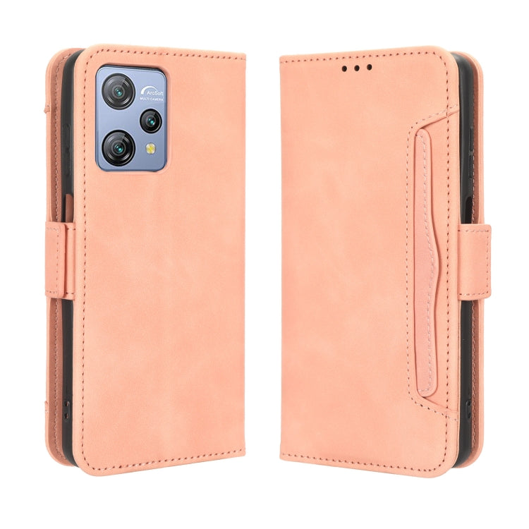 For Blackview A53 / A53 Pro Skin Feel Calf Texture Card Slots Leather Phone Case(Pink) - More Brand by buy2fix | Online Shopping UK | buy2fix