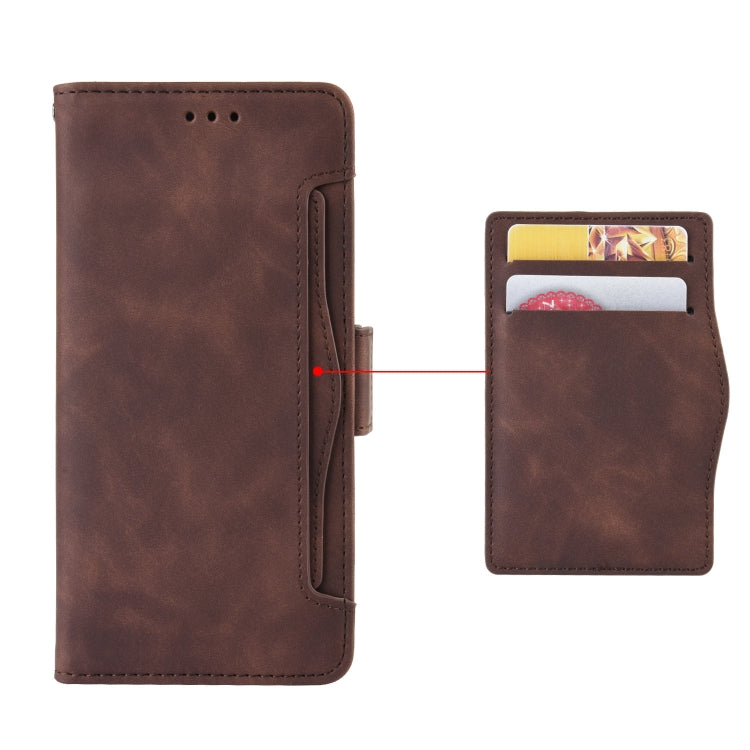 For Blackview Oscal C70 Skin Feel Calf Texture Card Slots Leather Phone Case(Brown) - More Brand by buy2fix | Online Shopping UK | buy2fix