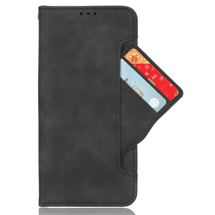 For Blackview A200 Pro Skin Feel Calf Texture Card Slots Leather Phone Case(Black) - More Brand by buy2fix | Online Shopping UK | buy2fix