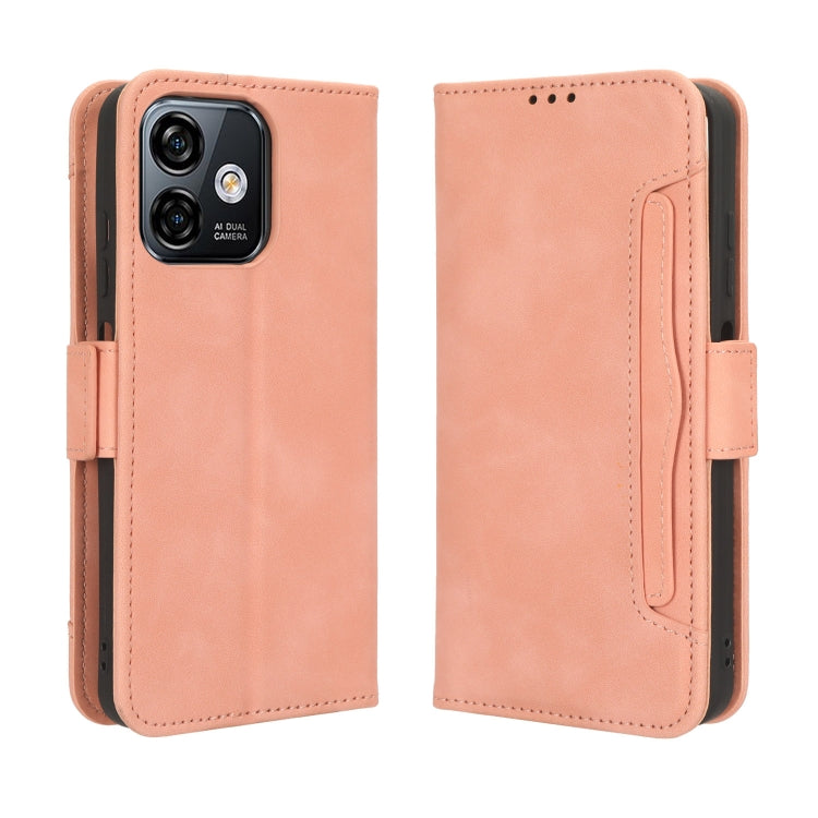 For Ulefone Note 16 Pro Skin Feel Calf Texture Card Slots Leather Phone Case(Pink) - Ulefone Cases by buy2fix | Online Shopping UK | buy2fix