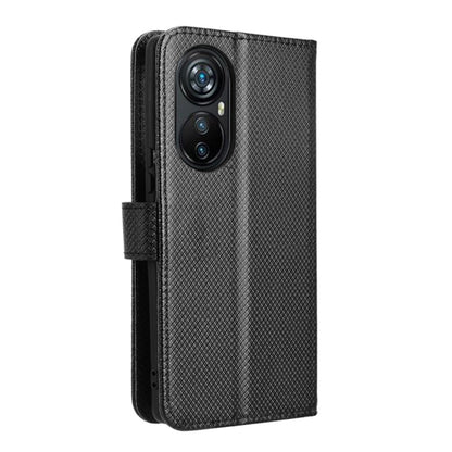 For Blackview A200 Pro Diamond Texture Leather Phone Case(Black) - More Brand by buy2fix | Online Shopping UK | buy2fix