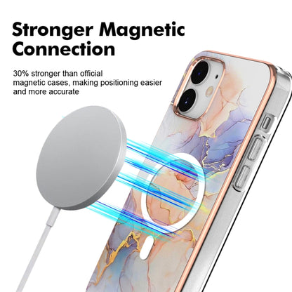 For iPhone 12 / 12 Pro Marble Pattern Dual-side IMD Magsafe TPU Phone Case(White Marble) - iPhone 12 / 12 Pro Cases by buy2fix | Online Shopping UK | buy2fix