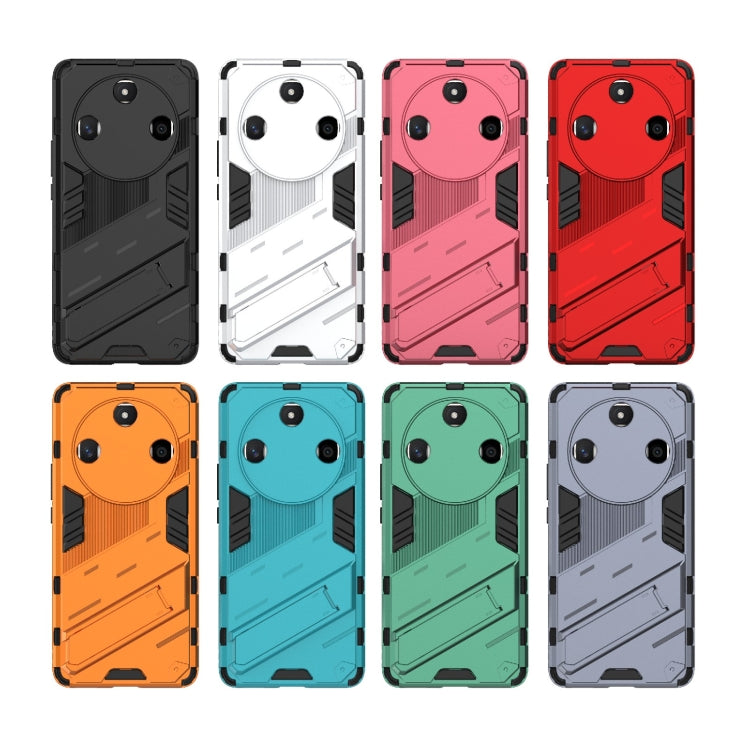 For Honor X50 5G Global / X9B Punk Armor 2 in 1 PC + TPU Phone Case with Holder(Black) - Honor Cases by buy2fix | Online Shopping UK | buy2fix