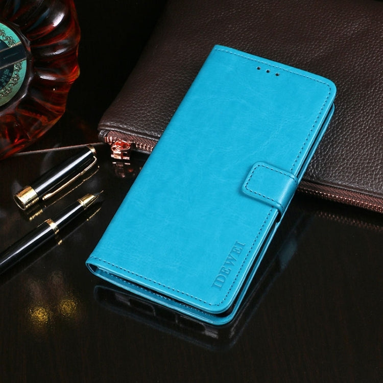 For vivo X100 Pro idewei Crazy Horse Texture Leather Phone Case(Sky Blue) - X100 Pro Cases by idewei | Online Shopping UK | buy2fix