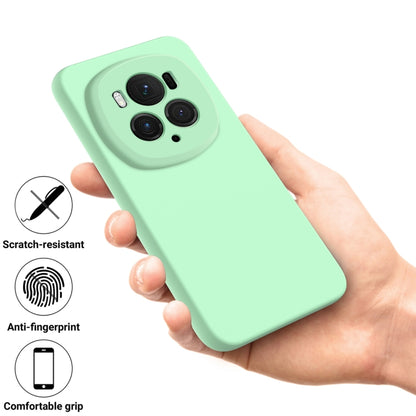 For Honor Magic6 Pro Pure Color Liquid Silicone Shockproof Phone Case(Green) - Honor Cases by buy2fix | Online Shopping UK | buy2fix