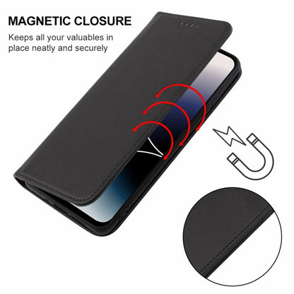 For Ulefone Note 16 Pro Magnetic Closure Leather Phone Case(Black) - Ulefone Cases by buy2fix | Online Shopping UK | buy2fix