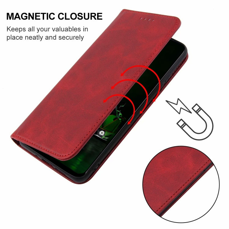 For Redmi K70 Pro Lamborghini Magnetic Closure Leather Phone Case(Red) - Xiaomi Cases by buy2fix | Online Shopping UK | buy2fix