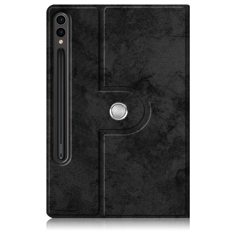 For Samsung Galaxy Tab S9+ 360 Rotation Stand Smart Leather Tablet Case(Black) - Galaxy Tab S9+ Cases by buy2fix | Online Shopping UK | buy2fix