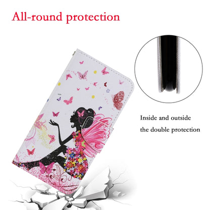 For iPhone 16 Plus 3D Colored Drawing Flip Leather Phone Case(Dance Girl) - iPhone 16 Plus Cases by buy2fix | Online Shopping UK | buy2fix