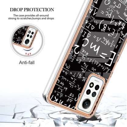 For Xiaomi Redmi Note 12 Pro 4G Global Electroplating Marble Dual-side IMD Phone Case(Equation) - Xiaomi Cases by buy2fix | Online Shopping UK | buy2fix