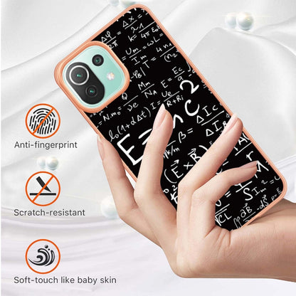 For Xiaomi 11 Lite Electroplating Marble Dual-side IMD Phone Case(Equation) - Xiaomi Cases by buy2fix | Online Shopping UK | buy2fix