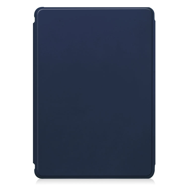 For Samsung Galaxy Tab S9 360 Rotation Transparent Smart Leather Case(Dark Blue) - Galaxy Tab S9 Cases by buy2fix | Online Shopping UK | buy2fix