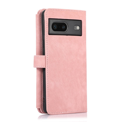 For Google Pixel 7 Dream 9-Card Wallet Zipper Bag Leather Phone Case(Pink) - Google Cases by buy2fix | Online Shopping UK | buy2fix