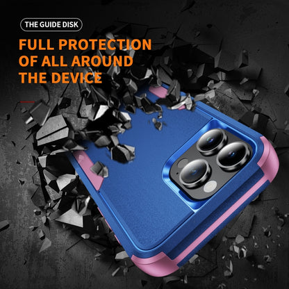 For iPhone 16 Pro Max Commuter Shockproof TPU + PC Phone Case(Royal Blue+Pink) - iPhone 16 Pro Max Cases by buy2fix | Online Shopping UK | buy2fix