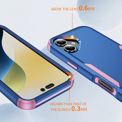 For iPhone 16 Plus Commuter Shockproof TPU + PC Phone Case(Royal Blue+Pink) - iPhone 16 Plus Cases by buy2fix | Online Shopping UK | buy2fix