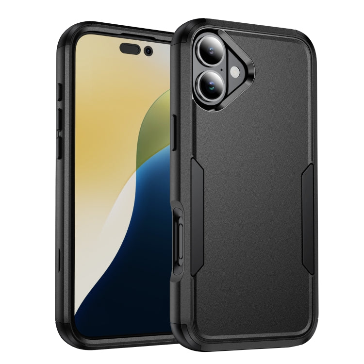 For iPhone 16 Plus Commuter Shockproof TPU + PC Phone Case(Black) - iPhone 16 Plus Cases by buy2fix | Online Shopping UK | buy2fix