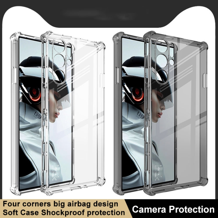 For ZTE nubia Red Magic 9 Pro 5G/9 Pro+ 5G imak Shockproof Airbag TPU Phone Case(Transparent Black) - ZTE Cases by imak | Online Shopping UK | buy2fix