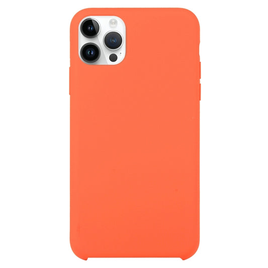 For iPhone 16 Pro Max Solid Silicone Phone Case(Orange) - iPhone 16 Pro Max Cases by buy2fix | Online Shopping UK | buy2fix