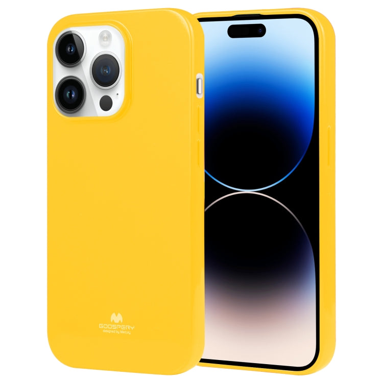 For iPhone 15 Pro Max GOOSPERY PEARL JELLY Shockproof TPU Phone Case(Yellow) - iPhone 15 Pro Max Cases by GOOSPERY | Online Shopping UK | buy2fix