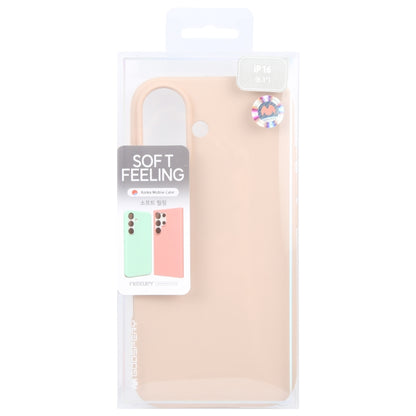 For iPhone 16 GOOSPERY SOFT FEELING Liquid TPU Soft Phone Case(Apricot) - iPhone 16 Cases by GOOSPERY | Online Shopping UK | buy2fix